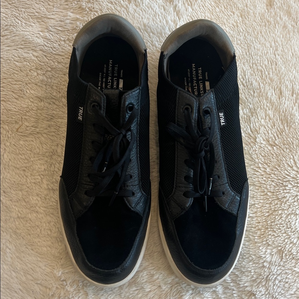 True Linkswear FS-02 Mixed Media Tour Suede Mens size 14 Golf Shoes Truffle